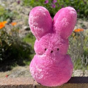 Official Peeps vivid pink Plush Stuffed Bunny